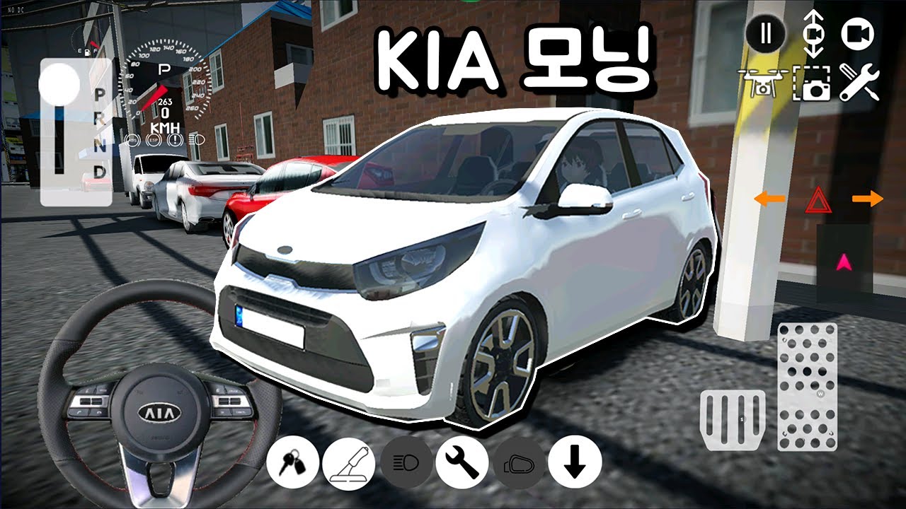 [모바일게임] 3D운전게임 모닝!! 경차는 주차하기 편해요!! 직접 보여드림!!