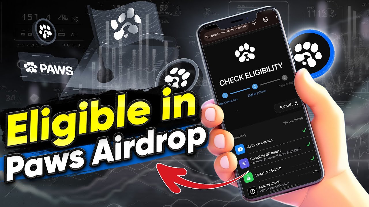 Paws Airdrop | Paws listing Date | Paws Listing Price | How To Eligible in Paws Airdrop