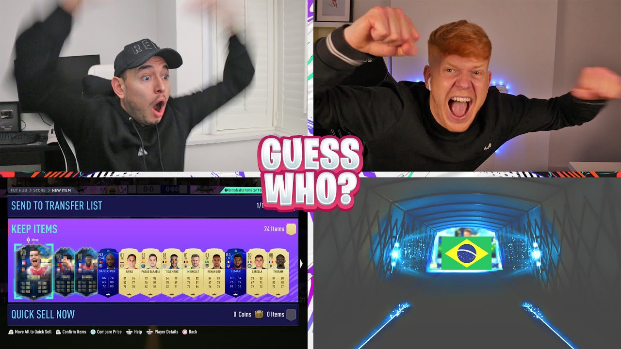 OMG WE GOT 3 IN A PACK!!! Insane Ligue 1 TOTS Guess Who FIFA vs Jack54!!!