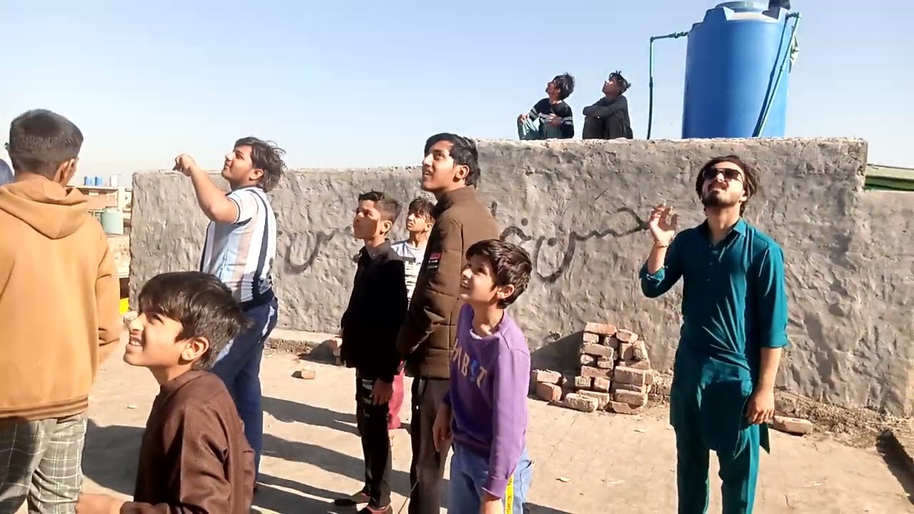 Kite flying Amiruddin Park near Tajpura Scheme Lahore Cantt