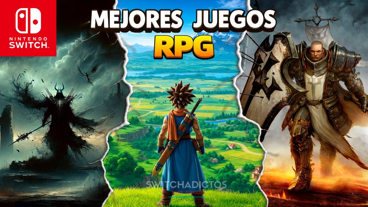TOP 15 JUEGOS RPG M&Aacute;S ADICTIVOS de Nintendo Switch en 2026