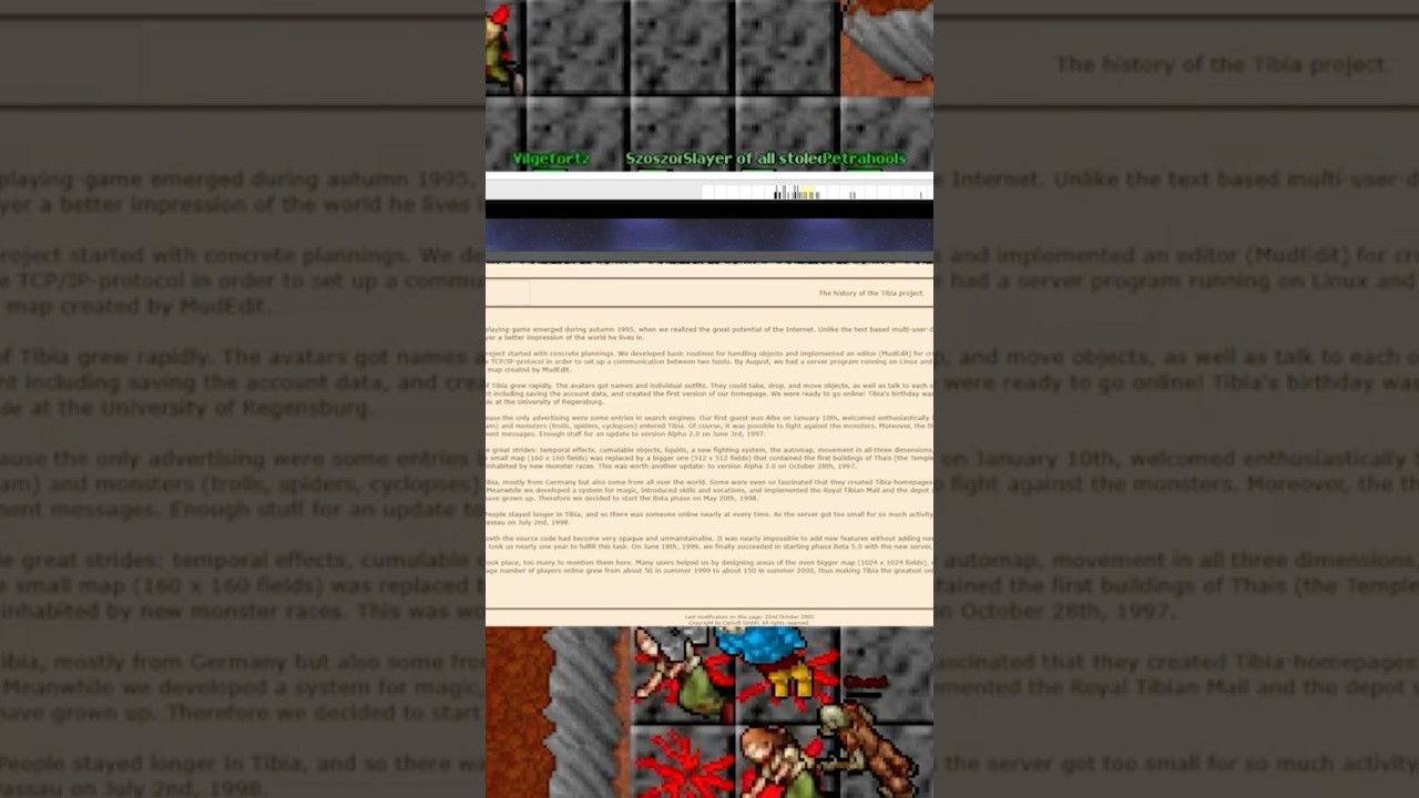 ￼kto był PIERWSZYM graczem w historii Tibii? #tibia #historia #gaming #gra