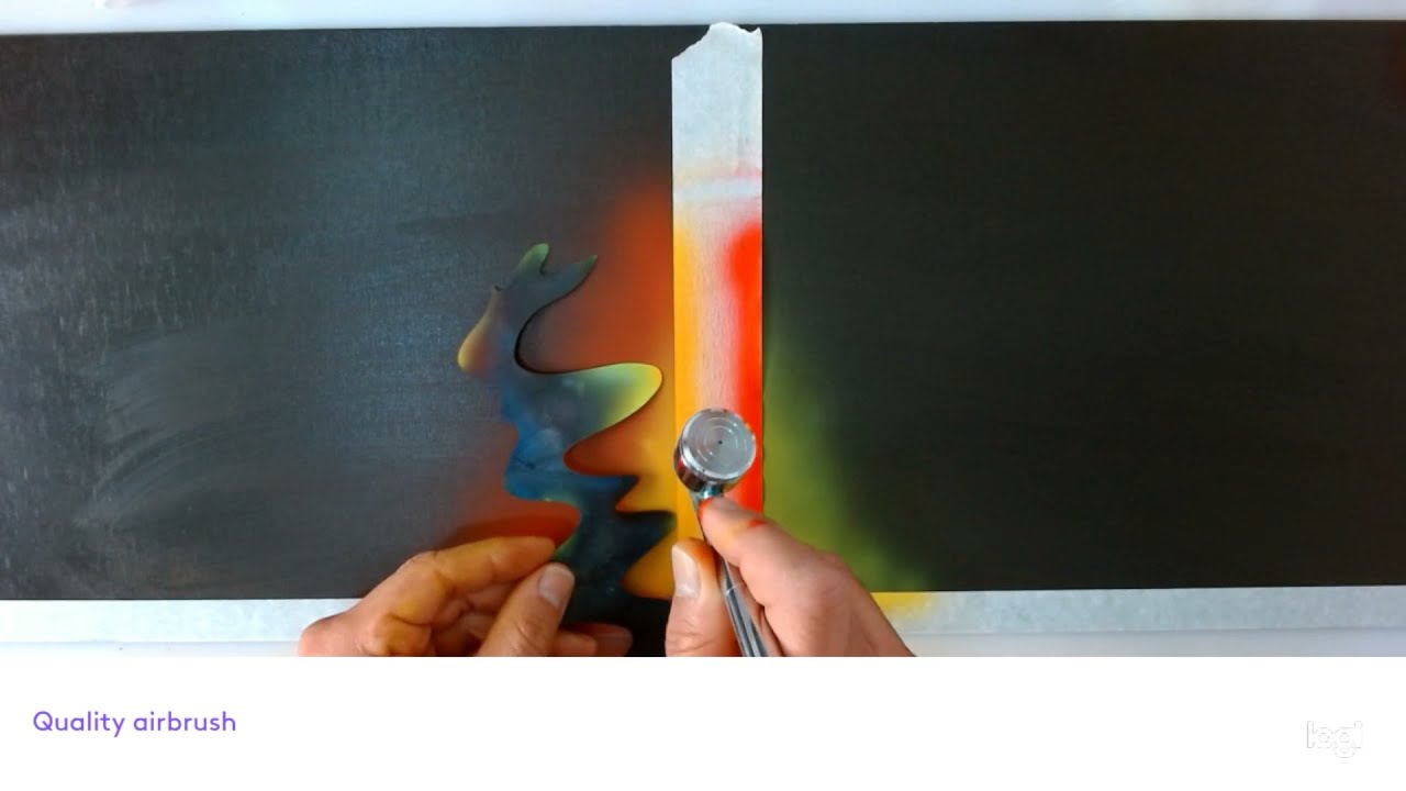 Aerografia para principiantes, básico fuego.  airbrush for begginers, basic fire.