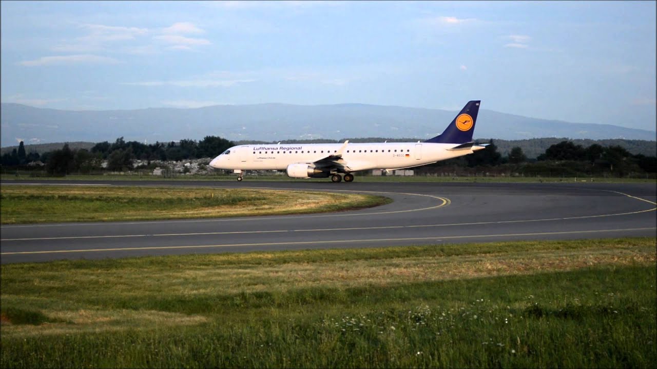 Lufthansa E90 D-AECC Takeoff Flughafen Graz 06.07.13