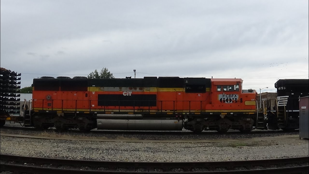 Ex BNSF Triclops SD60M! NS AC44C6M 4155 w/ SD60M Leaser Leads NS 112 on 9/22/18