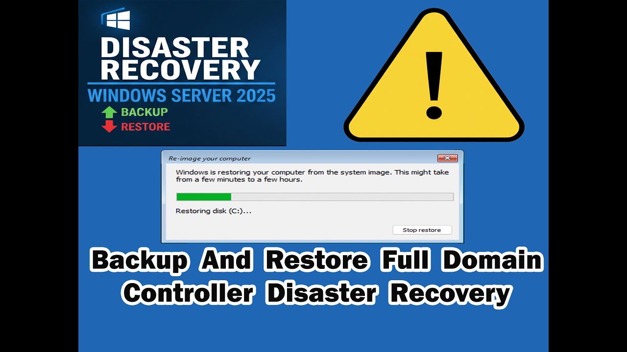 How To Backup And Restore Full Domain Controller Disaster Recovery On Windows Server 2025
