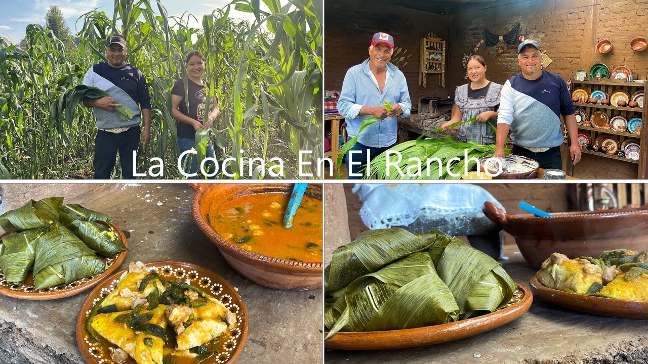 Corundas Tradicionales Con Papá y Mi Hermano La Cocina En El Rancho