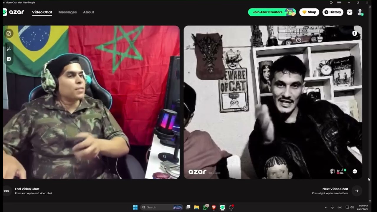 قصص العسكري المغربي في برازيل azar 😂🇲🇦🇧🇷  المغرب.      abdellahchafia.       D