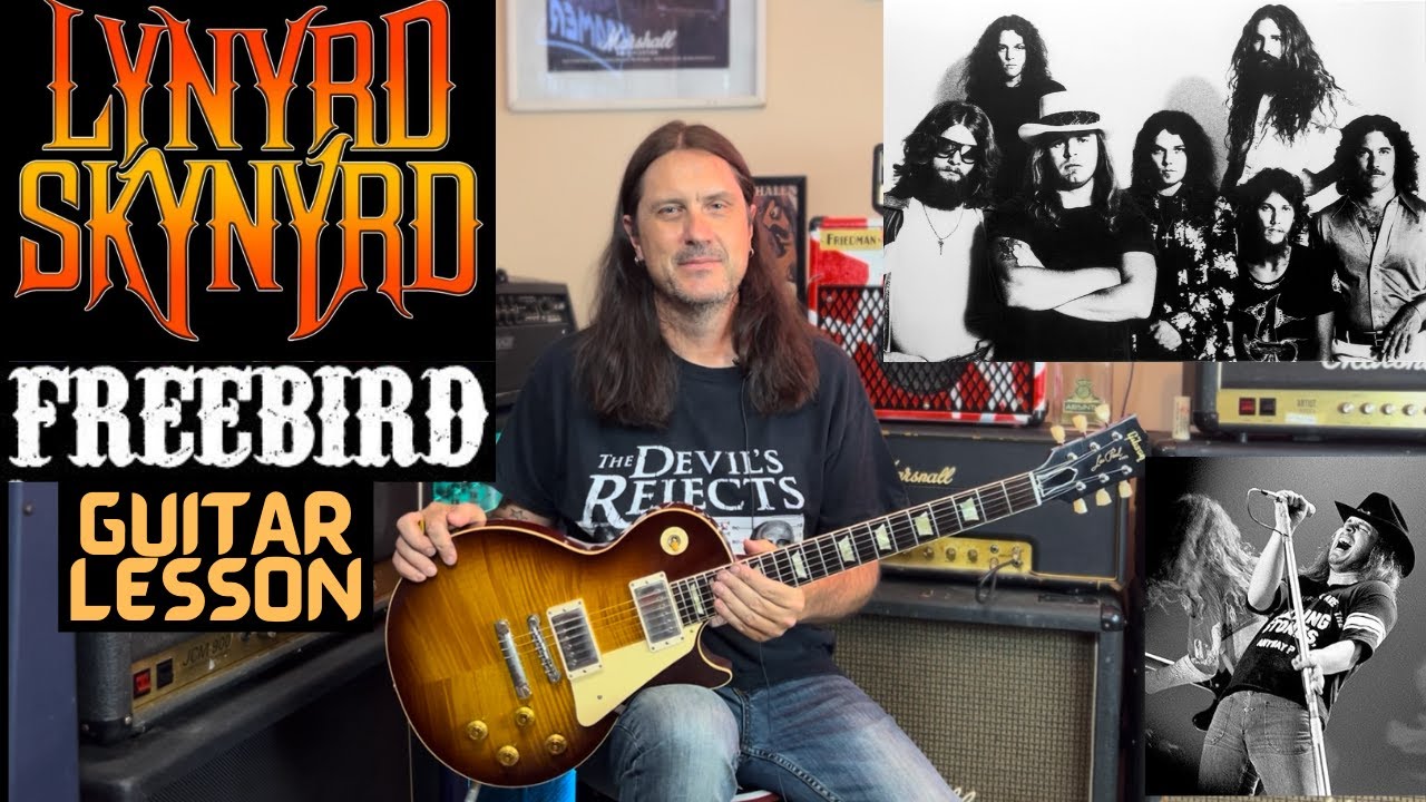 Как играть Free Bird от Lynyrd Skynyrd — урок игры на гитаре