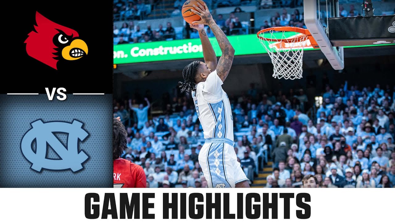 Louisville vs. North Carolina Game Highlights | 2023-24 ACC Men’s Basketball