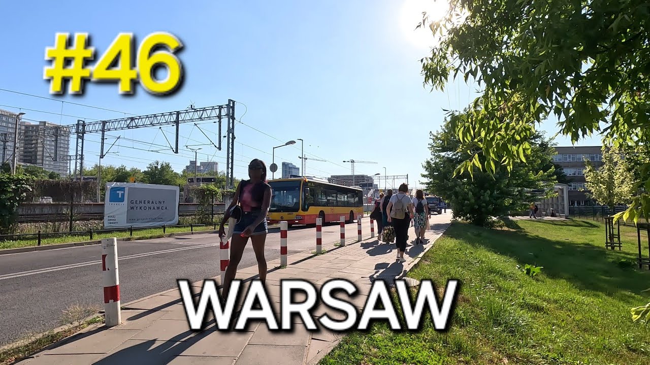 Warsaw Poland Walking Tour 4k // May 27 , 2024 // GoPro Hero 11 Black footage