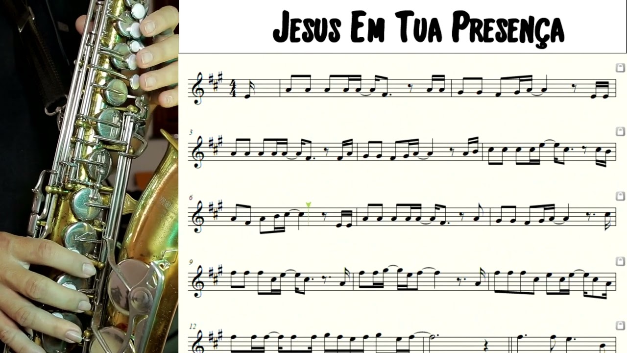 Jesus Em Tua Presença - Partitura - Sax Alto