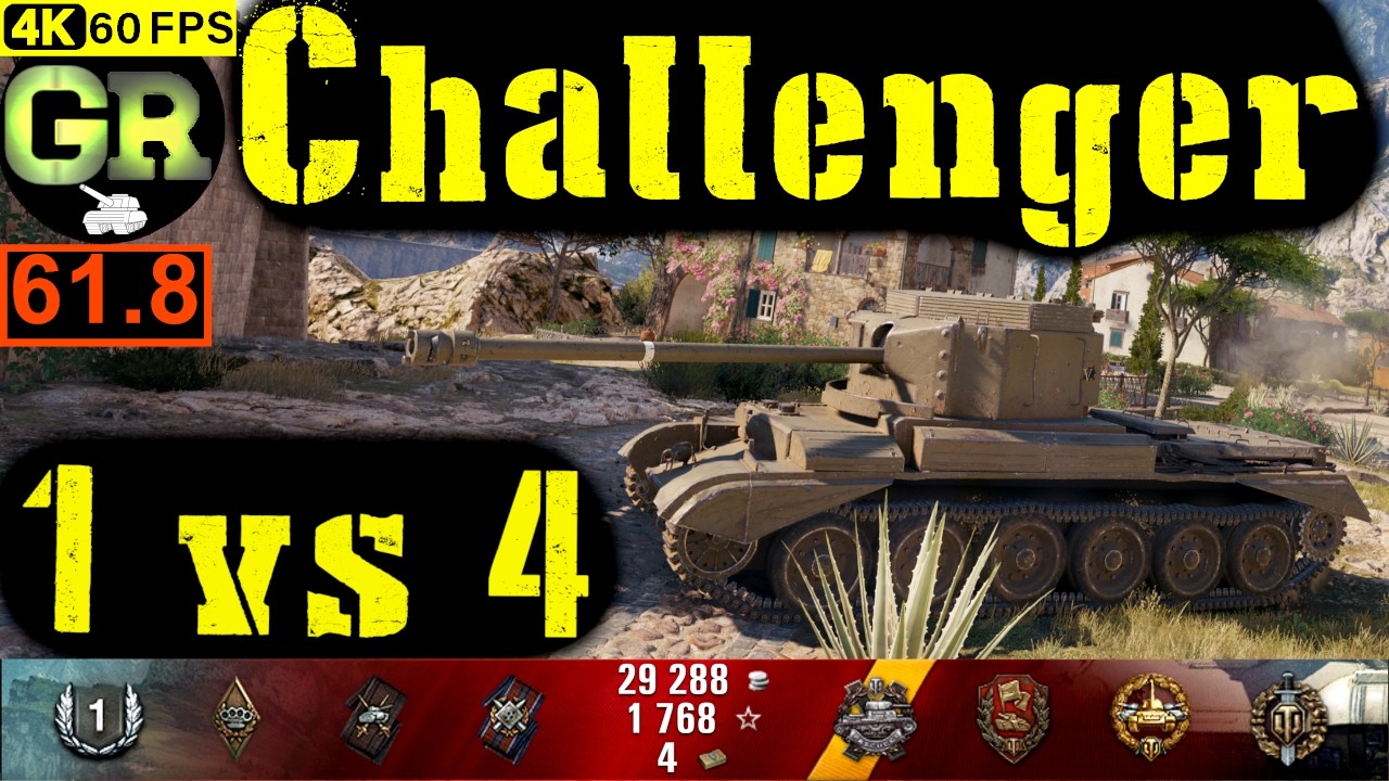 World of Tanks Challenger WoT Replay - 7 Kills 3K DMG(Patch 1.4.0)