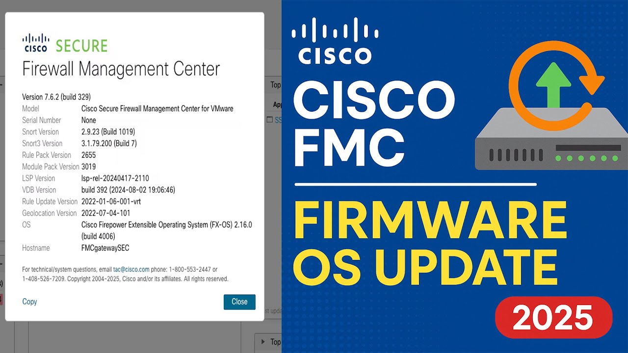 Пошаговое руководство по обновлению прошивки и ОС Cisco FMC 2025 | Как безопасно обновить прошивк...