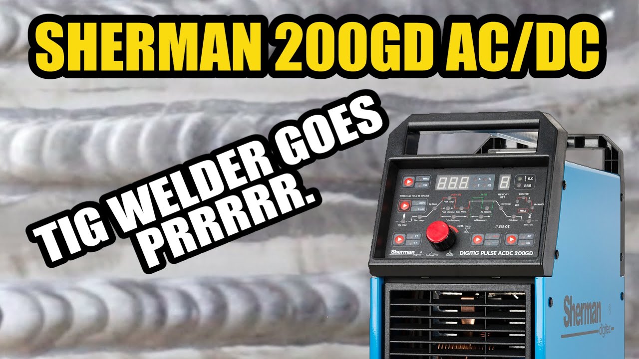 My first TIG machine Sherman 200GD AC/DC. Review/Preview? Well something like that.