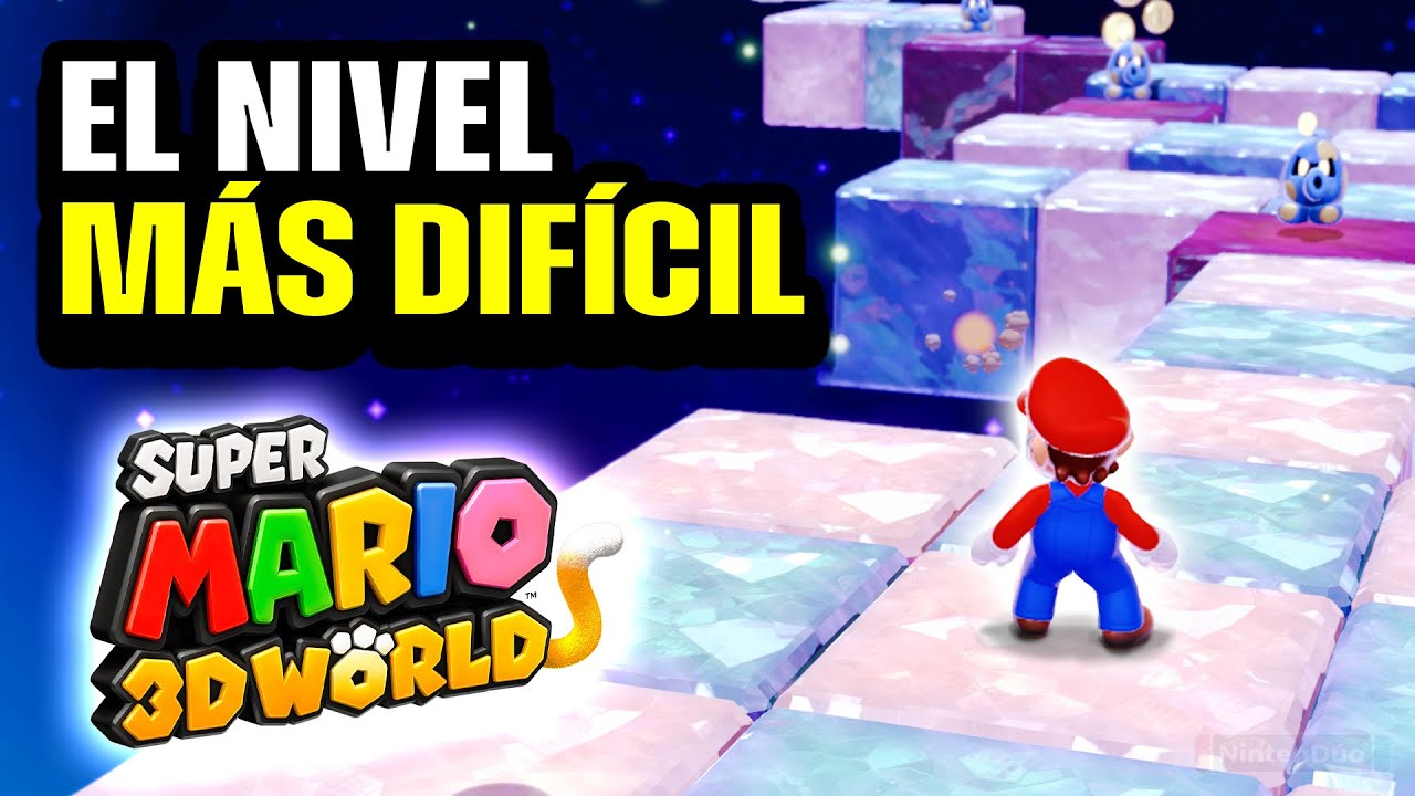 El Nivel MÁS DIFÍCIL de SUPER MARIO 3D WORLD (No Power Ups) 💀 Nintendo Switch