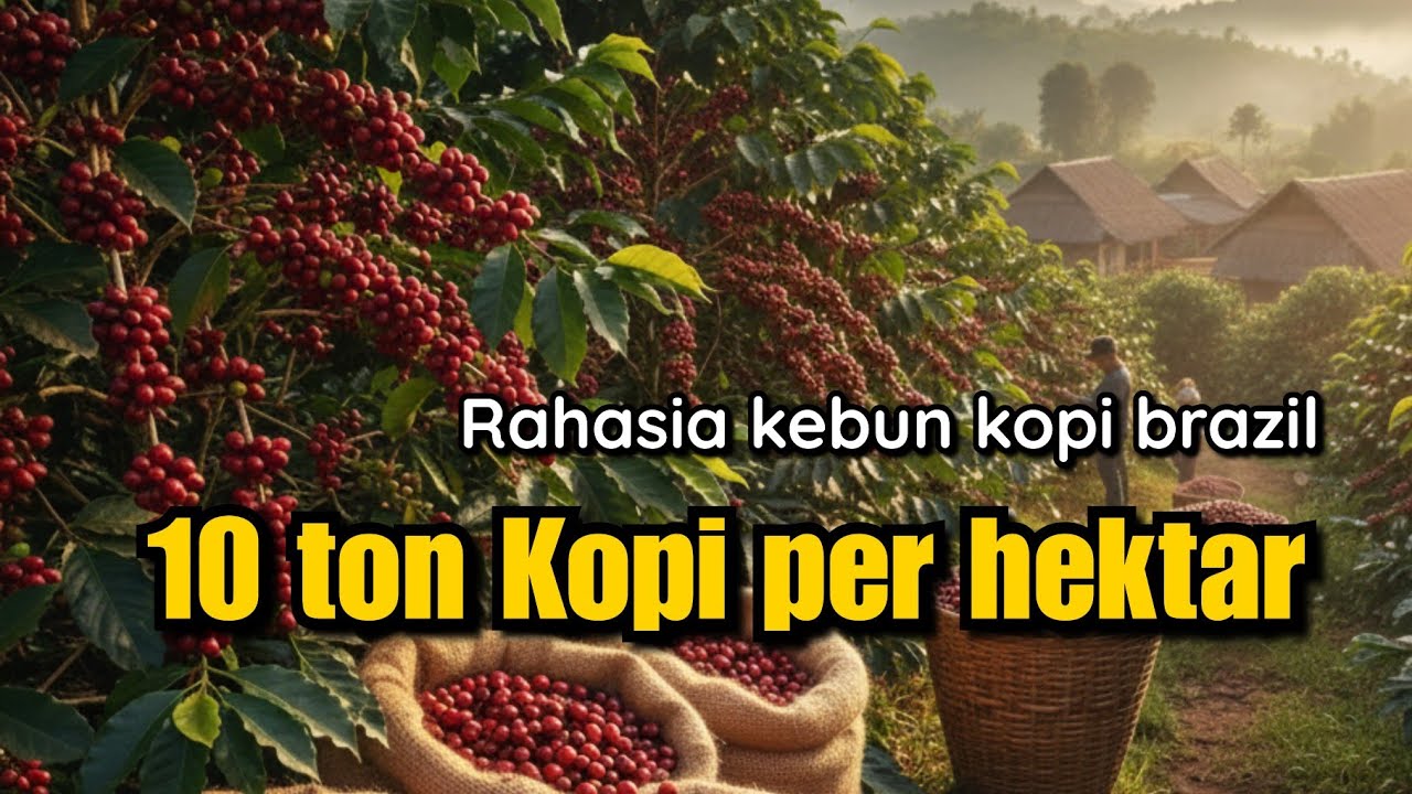 Panen kopi sangat banyak - 10 ton per hektar ? 🤔
