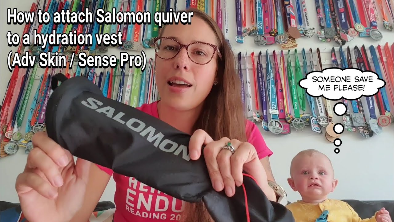 How to attach Salomon Custom Quiver to your hydration vest (Adv Skin / Sense Pro)