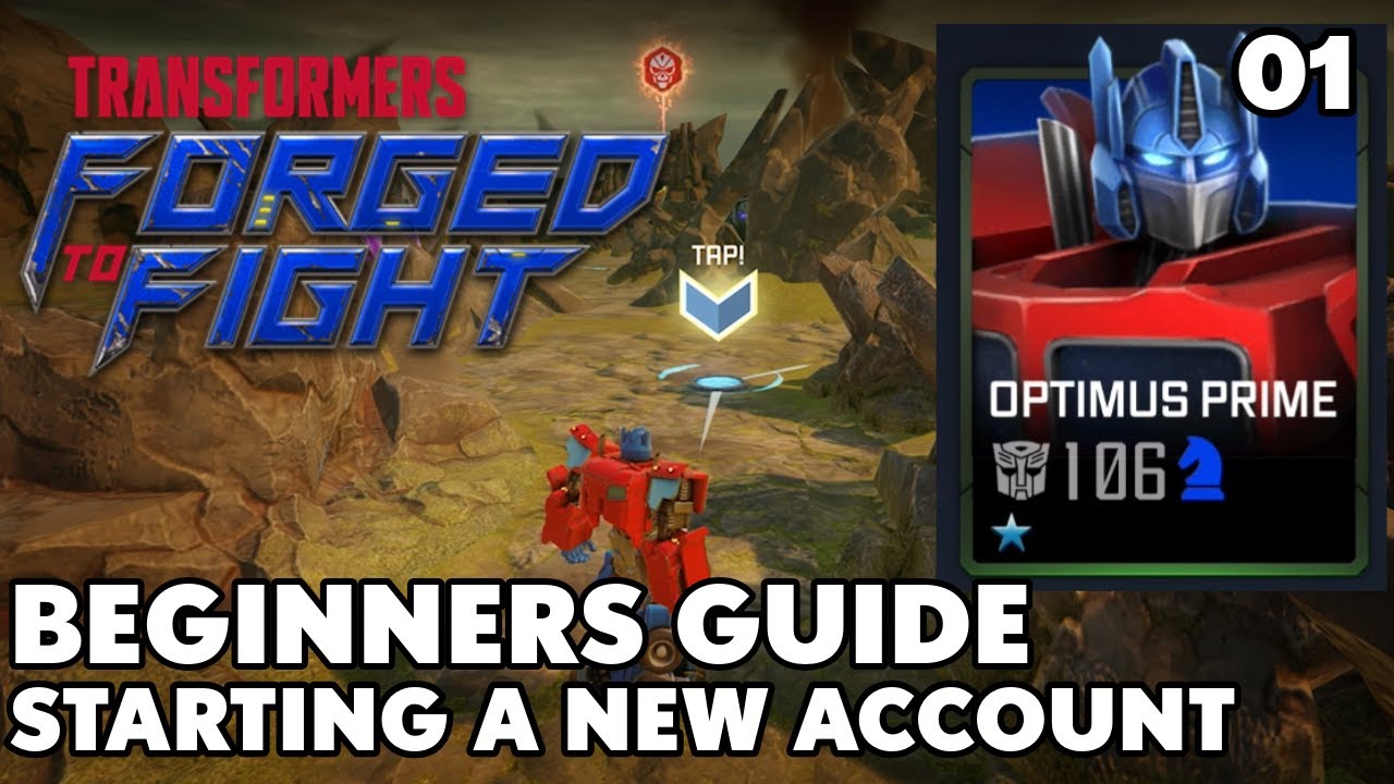 Руководство для начинающих по игре Transformers Forged to Fight — Создание новой учетной записи...