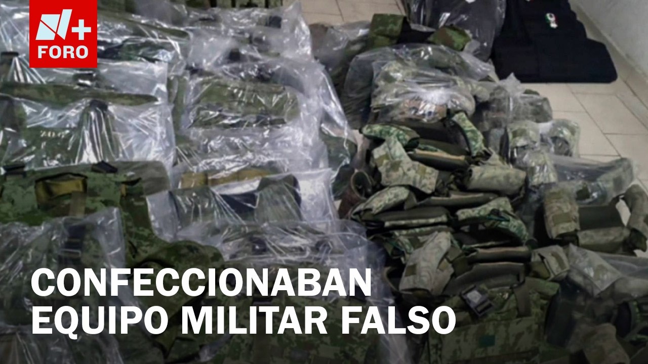 Desmantelan fábrica clandestina de uniformes de la Marina en Ecatepec