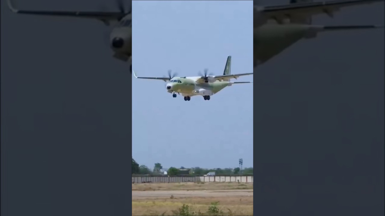 India&rsquo;s First Made-in-India C-295 Aircraft Takes Flight #youtubeshorts #trendingshorts #shortvideo