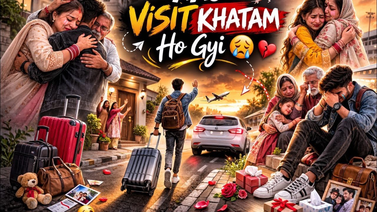 Aaj visit khatam ho gyi 🙂🙂🙂