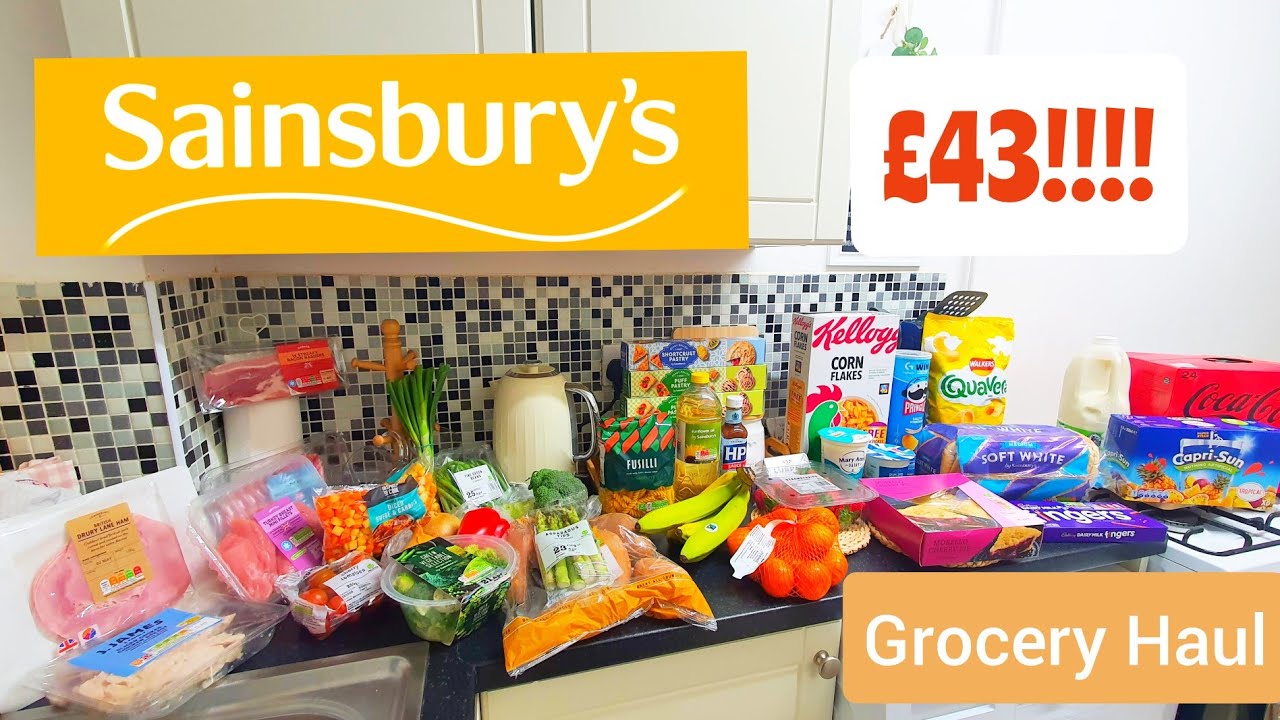Sainsburys Grocery Haul! I compared Tesco to Sainsburys during a cost of living crisis & i'm SHOCKED