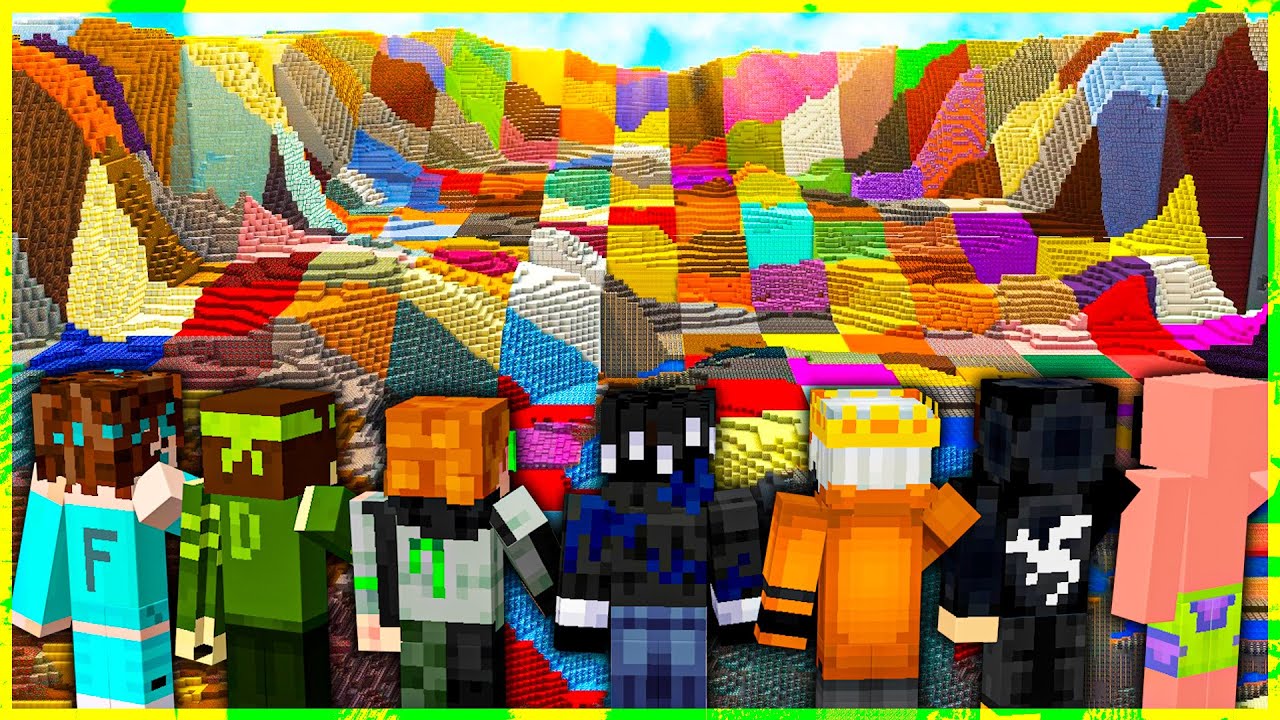 MINECRAFT, ALE KAŽDÝ CHUNK JE JEDEN BLOCK |MarweX&@hunac&@b0tFleyz&@DerilMC&@DejvikGOD&Carrot&Kope
