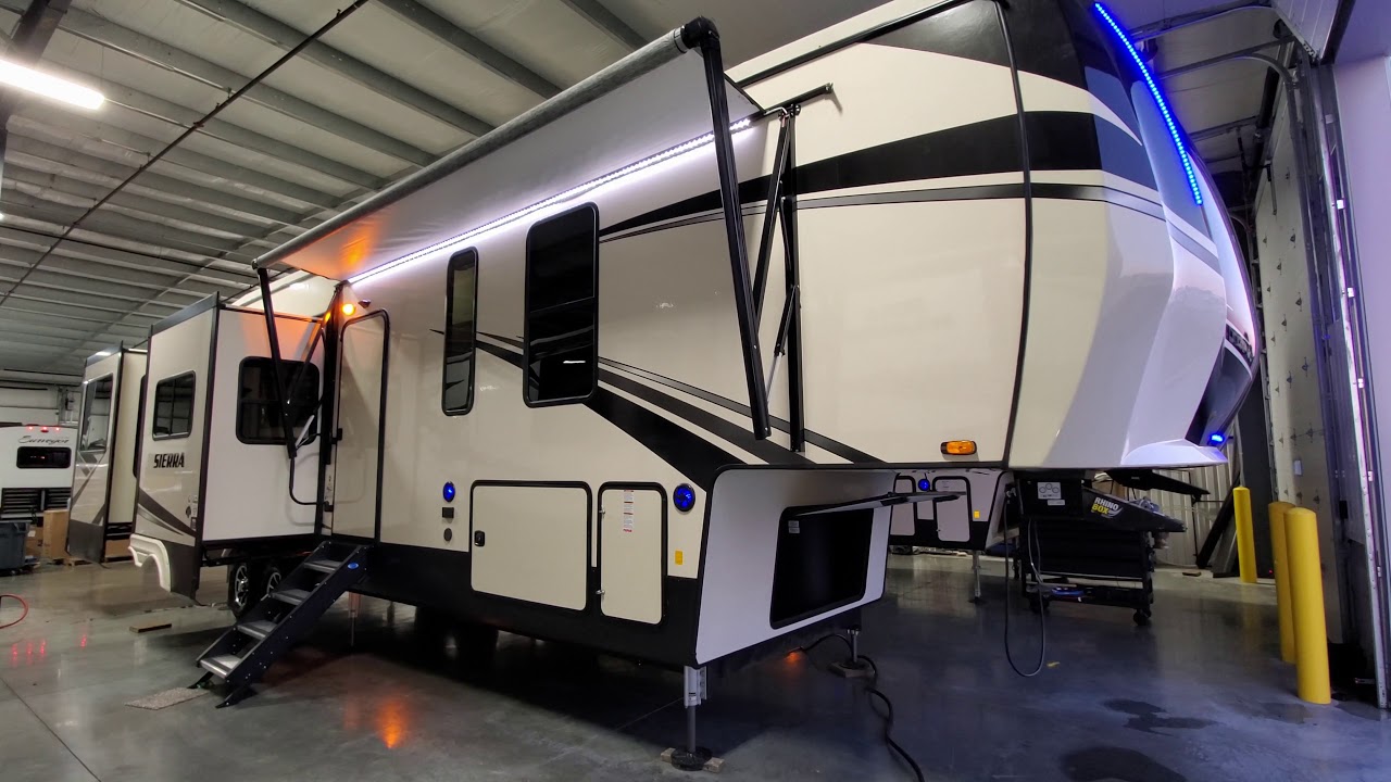 2021 Sierra 39BARK Rear Kitchen Quad Slide 5th Wheel by Forestriver RV @ Couchs RV Nation RV Review