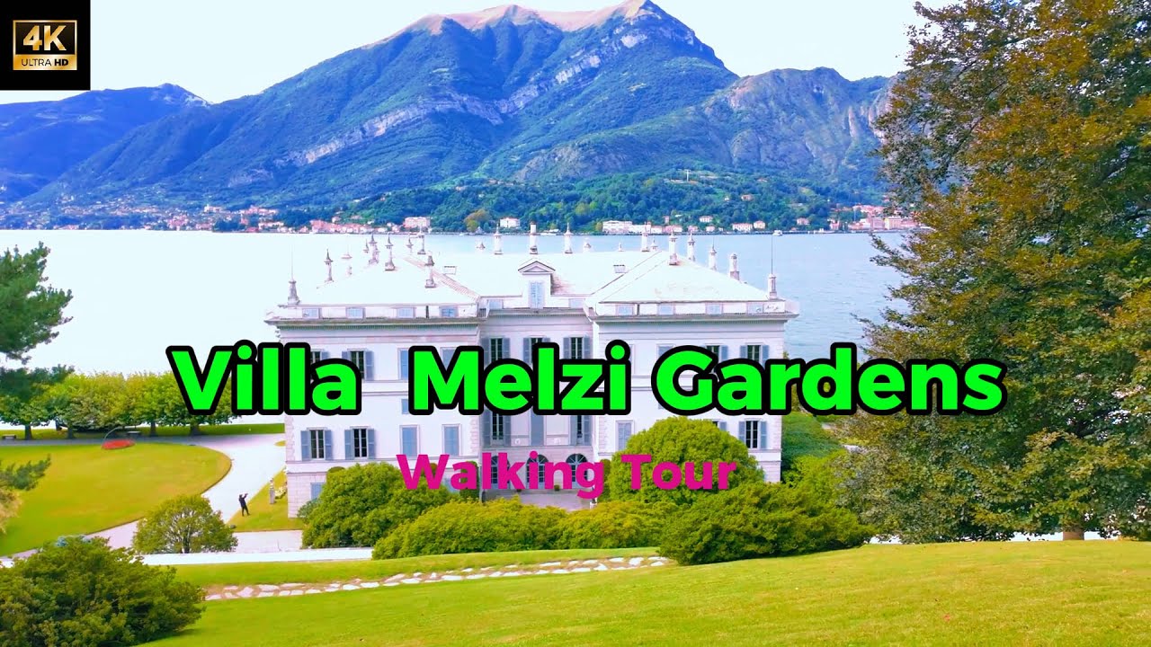 Villa Melzi Gardens, Bellagio 🇮🇹 | Serene Lake Como Walking Tour in 4K