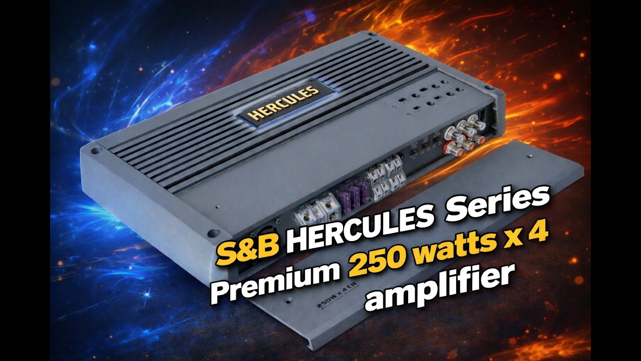 S&B Premium Series | Sound Blast Hercules Series 4 channel Amplifier 250w x 4 Unboxing Review