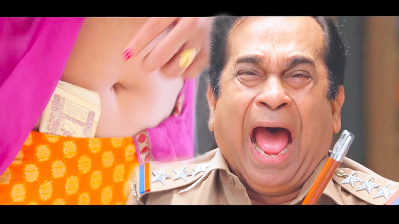 ये लड़की कहाँ कहाँ से पैसे निकाल रही है | रिश्वत लेने में इंस्पेक्टर ब्रह्मानंदम को आया मज़ा Lingaa