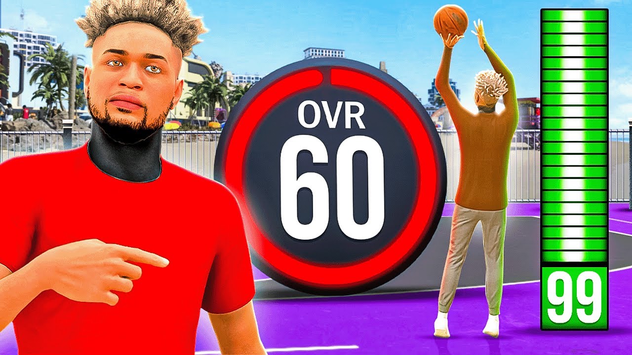 I used a 60 OVERALL With a 99 3PT RATING in NBA 2K24