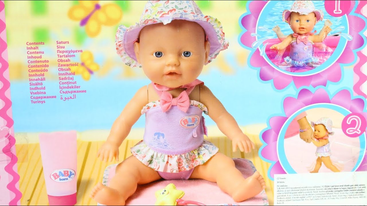 Splashing Baby / Кукла Веселые брызги - My Little Baby Born - Zapf Creation - 811382