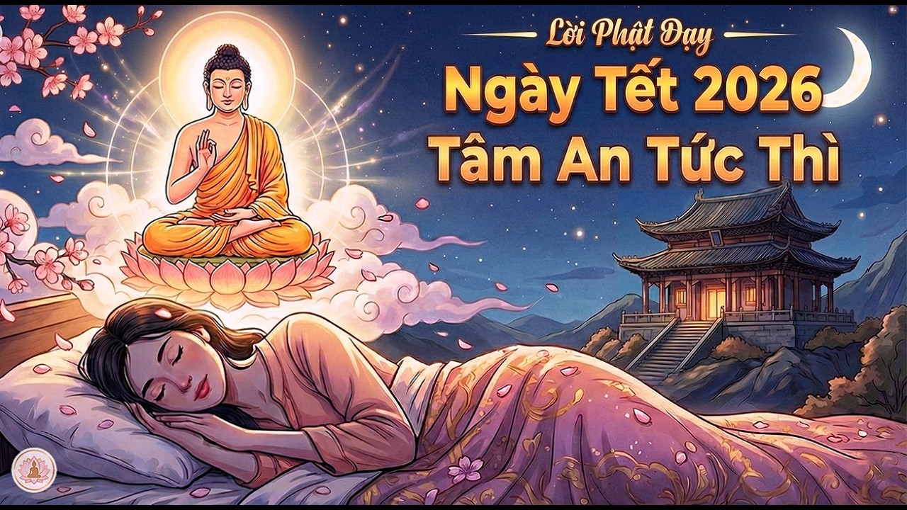 🌸 Đêm Xuân Khó Ngủ? Nghe Lời Phật Dạy Tết 2026 ✨ Tự Nhiên Tâm An, Ngủ Ngon Lập Tức