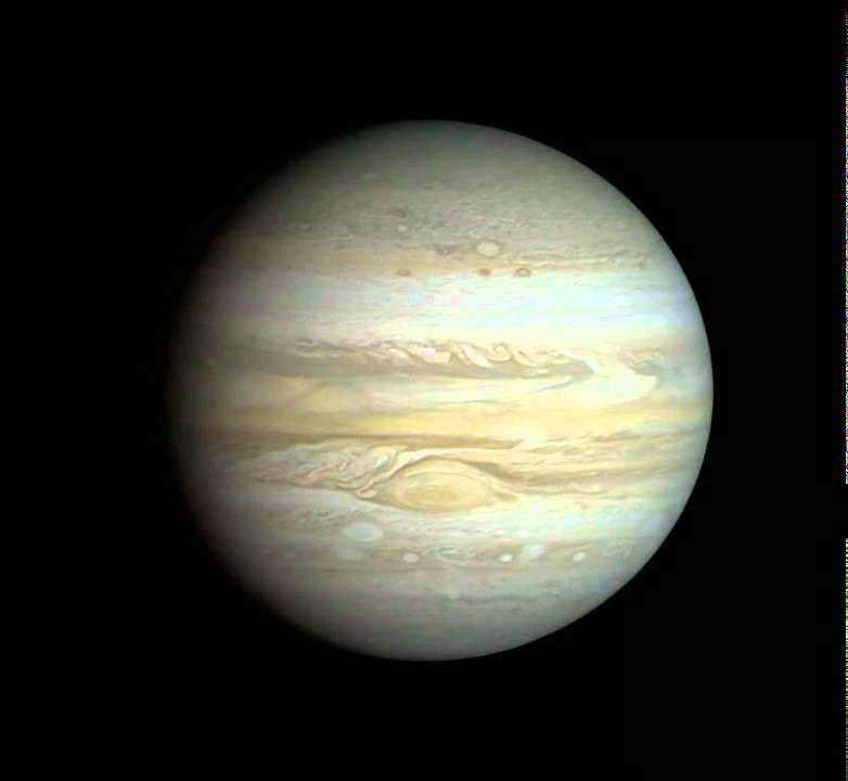 Voyager 1 Jupiter cloud timelapse animation