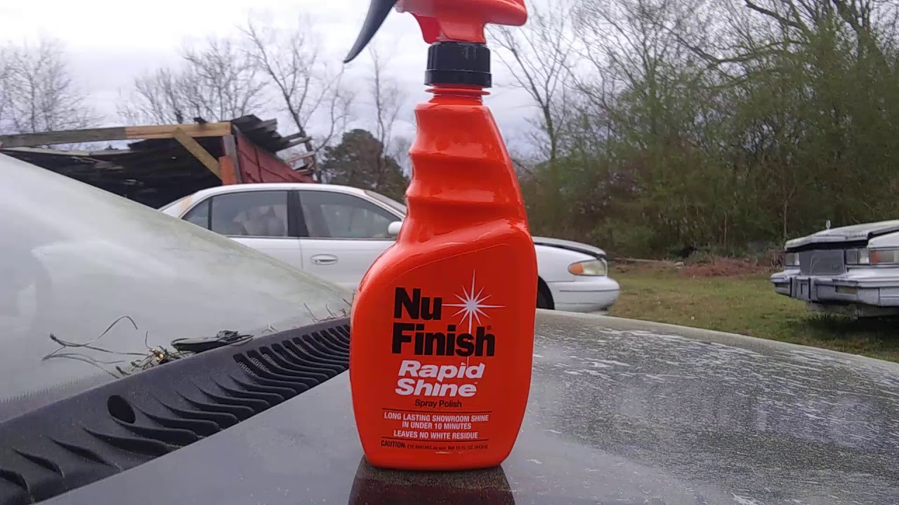 Nu finish rapid shine spray polish demo review wow