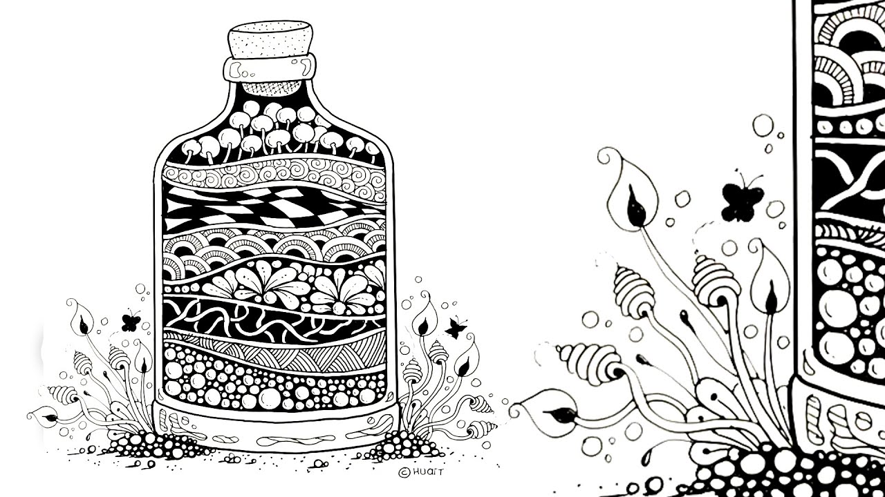 Zen doodle art for beginners ♡ zentangle art ♡ tangle drawing ♡ zendoodles