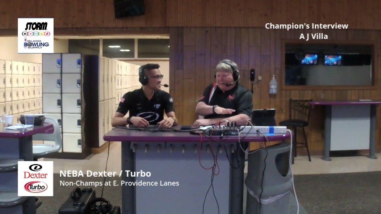 NEBA Dexter / Turbo Non Champs at E. Providence Lanes, Champion's Interview: AJ VIlla - 11-18-2023