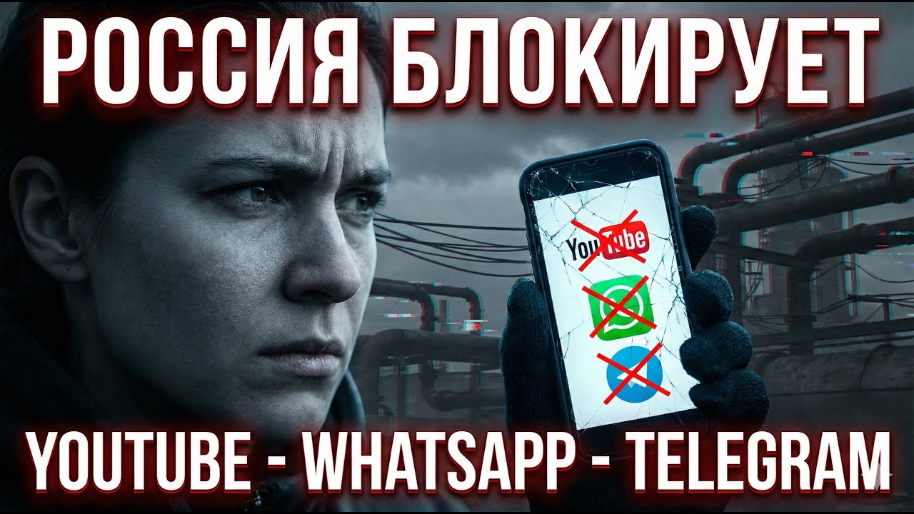 Россия душит YouTube, WhatsApp и Telegram: что нас ждёт в 2026?
