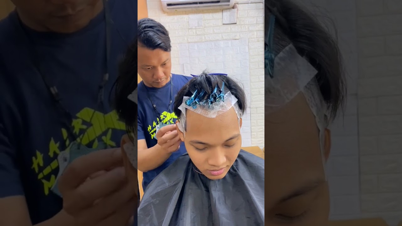 downperm & root perm #downperm #koreahairstyle #rootlift #rootperm  #coldperm #hotperm #digitalperm