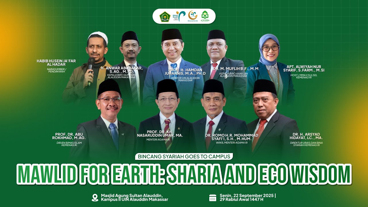 Bincang Syariah Goes to Campus : Mawlid for Earth Sharia and Eco Wisdom