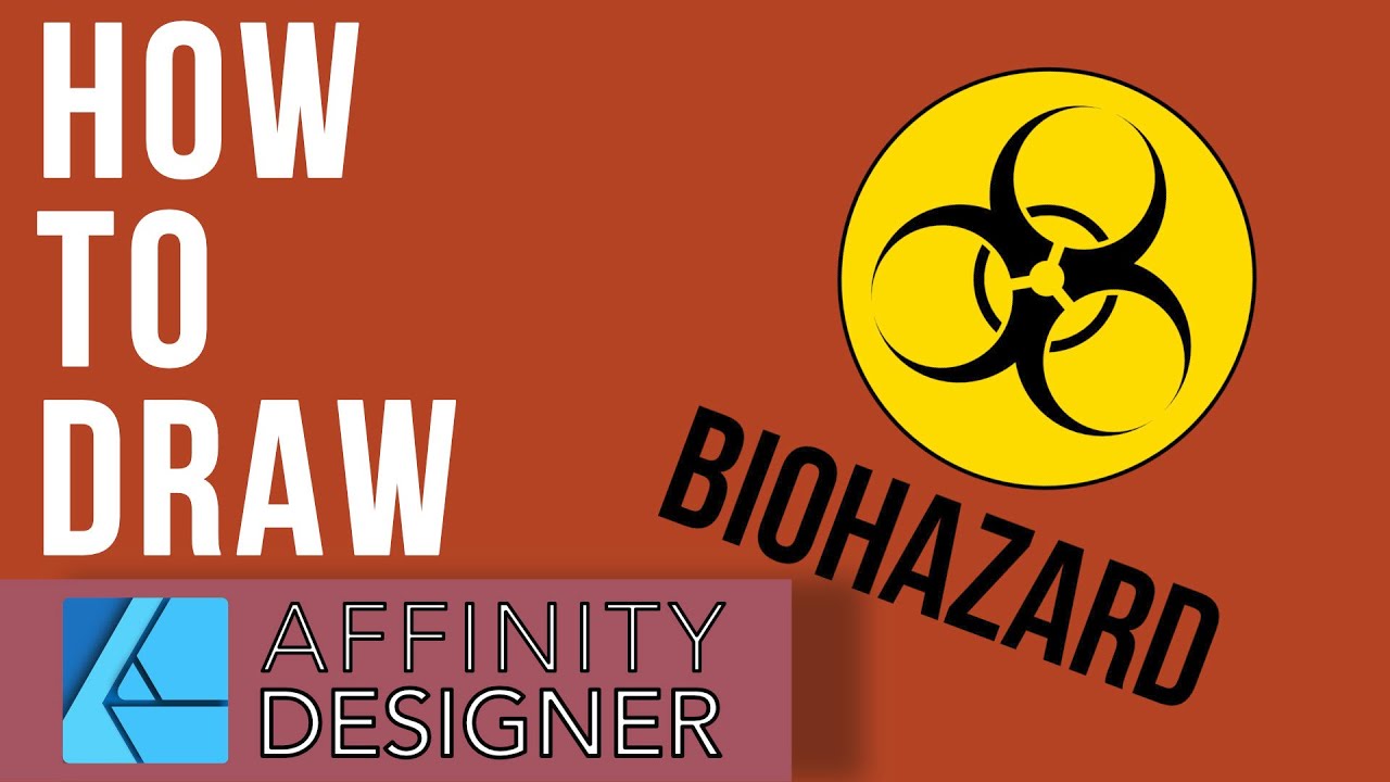 Affinity Designer for Beginners  How to Draw a Biohazard Symbol