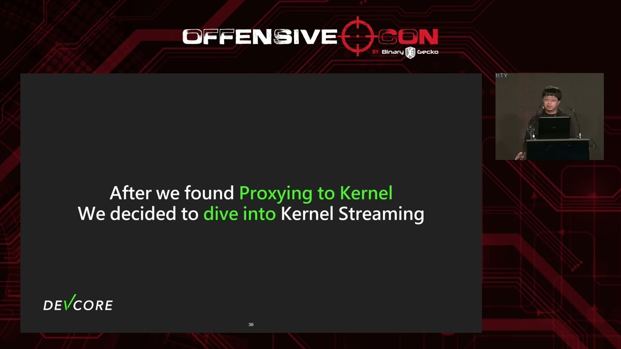 OffensiveCon25 - Angelboy - Frame by Frame, Kernel Streaming Keeps Giving Vulnerabilities