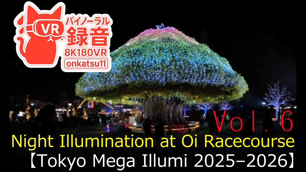 🎆 [Tokyo Mega Illumi 2025–2026 — Night Illumination at Oi Racecourse (8K VR180)] Chapter Six‼