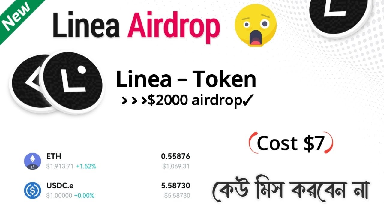 Linea Upcoming Airdrop || 9 dApps with $7 Fee, A Must Try - Bangla