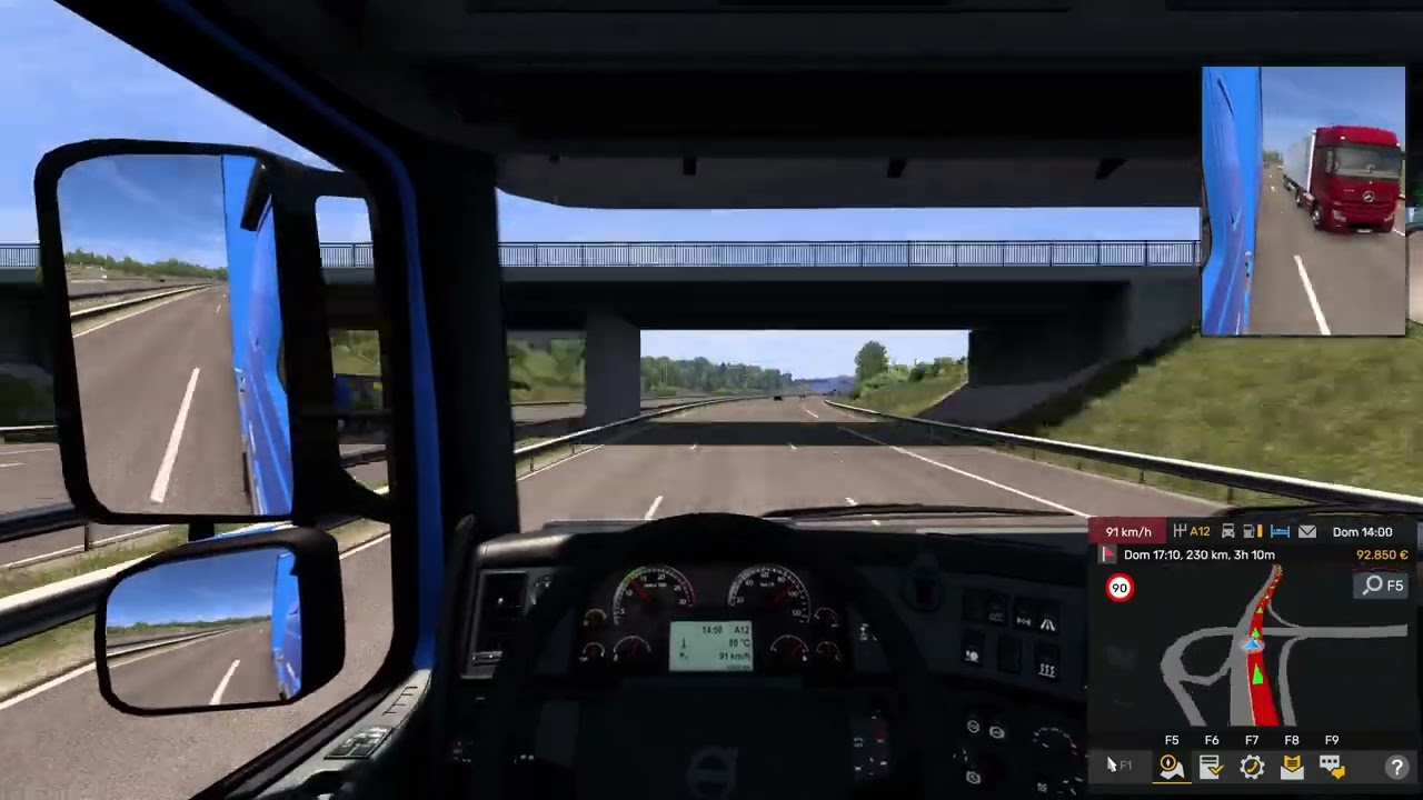 TIMELAPSE Lyon(F) - Marseille(F) - Barcelona(E) Euro Truck Simulator 2 013.1