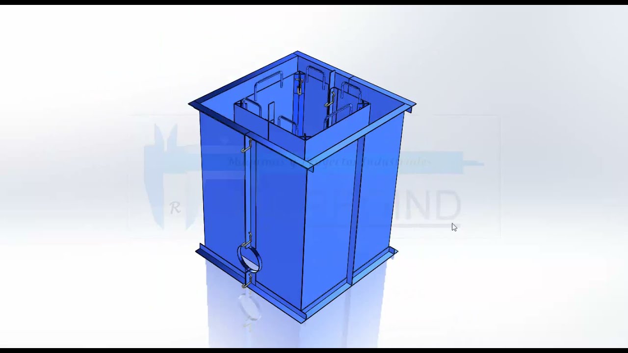 ENCOFRADO METALICO PARA CAJA DE REGISTRO DE ALCANTARILLADO