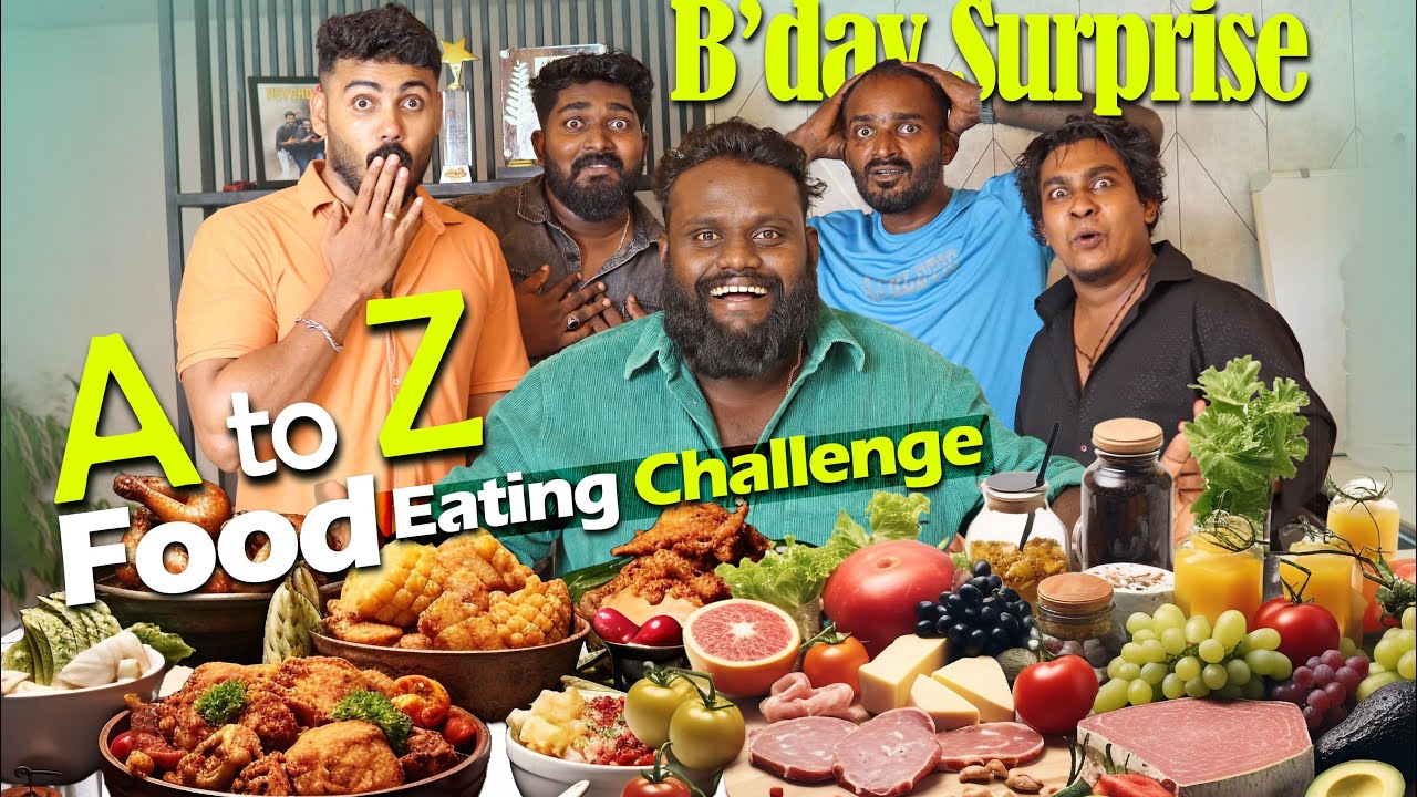 K D അളിയന് ഞങ്ങൾ കൊടുത്ത Birthday പണി | A to Z Food Eating Challenge | PsychoAliyanz #psychoaliyanz