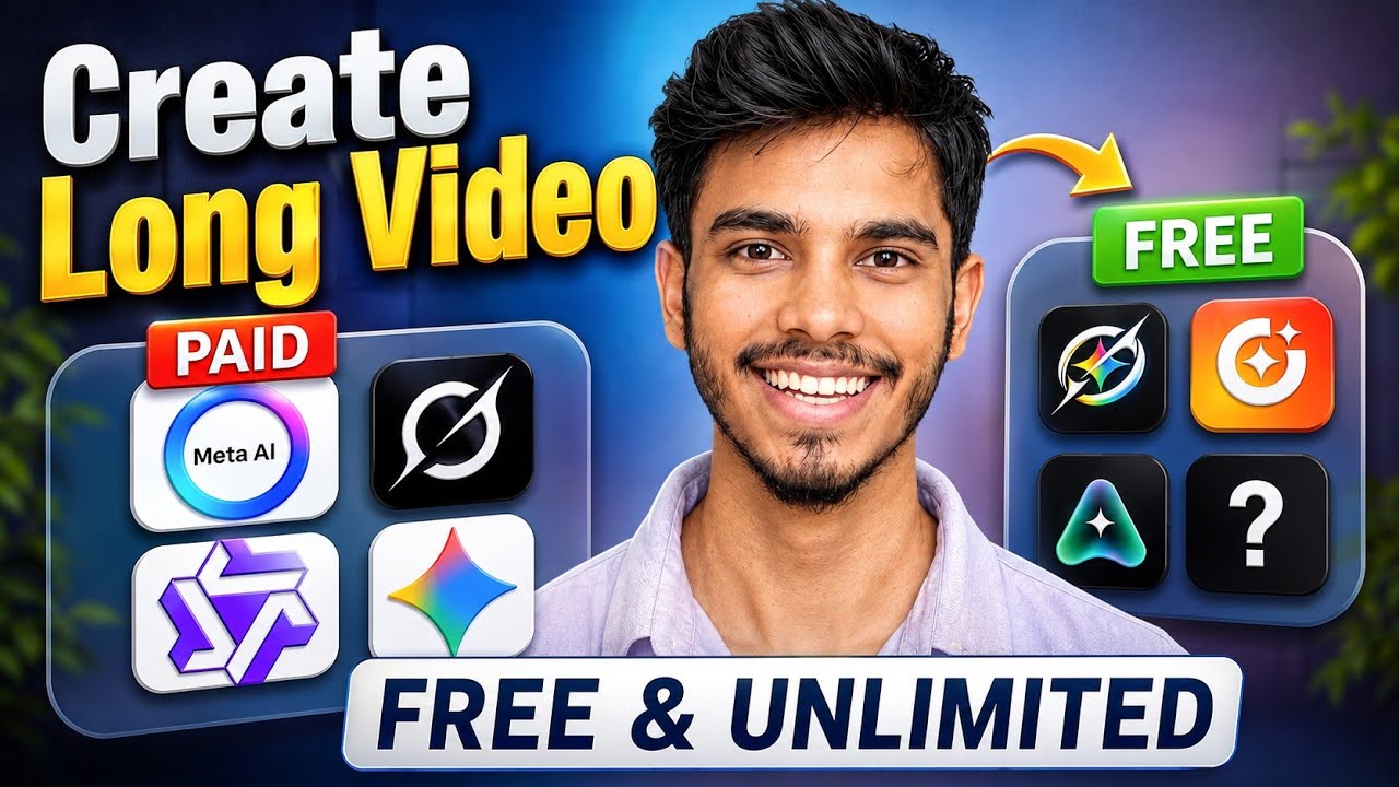 FREE AI Tools से Unlimited Long Videos बनाओ 🤯 (With Dialogue)